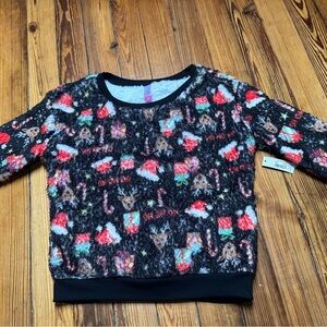 No Boundaries Black and Red Holiday Sweater